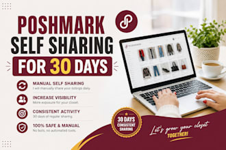 write SEO optimized poshmark listing titles and descriptions