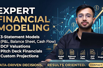 build a financial model, projections and 3 statement forecast