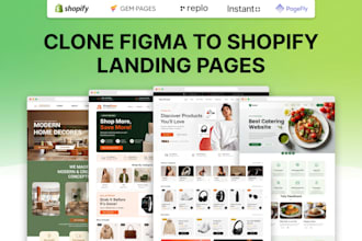 clone shopify landing page gempages replo pagefly clone figma to shopify