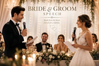 write a romantic and heartfelt wedding speech