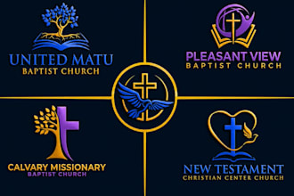 design modern church, ministry, christian religious logo for your branding kit