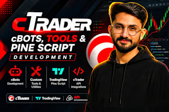 develop ctrader cbots, tools and tradingview pine script