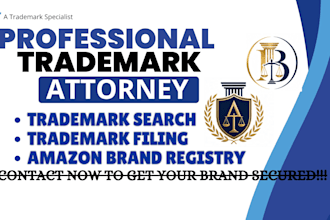 be your attorney for US trademark registration, uspto filing and office action
