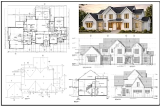 architect, draftsman of city permit drawings, floor plans