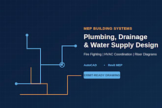 design plumbing, drainage and water supply mep systems