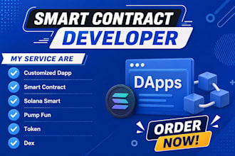 integrate web3 wallets, develop blockchain solutions, and build smart contract d