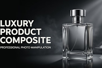 create luxury product composite and product photo manipulation