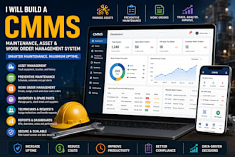 build a cmms maintenance asset and work order management system