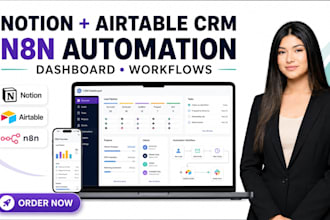 setup notion airtable crm dashboard n8n automation business workspace softr web