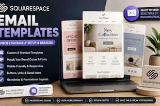 setup squarespace email templates