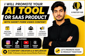 promote your ai tool or saas product to 100k plus followers
