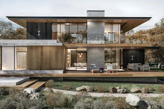 create autocad 2d plans, 3d exterior design, and realistic render