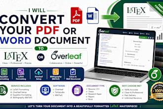 format your document  to latex ,overleaf