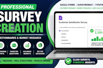 create professional online surveys, questionnaires and market research