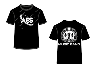 design vintage minimalist music band t shirt and merch