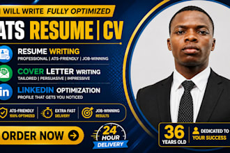 write a professional resume and CV