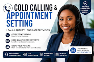 cold call leads and book qualified appointments