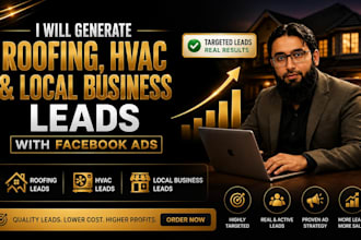 setup facebook ads lead generation for roofing hvac plumbing and local services