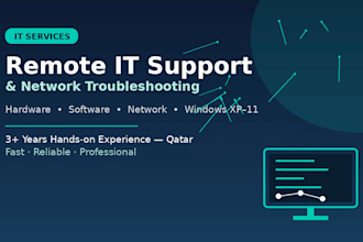 provide remote IT support and network troubleshooting