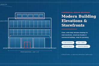 design modern commercial building elevations and storefronts