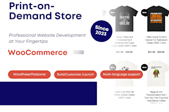 a woocommerce print on demand store with printify