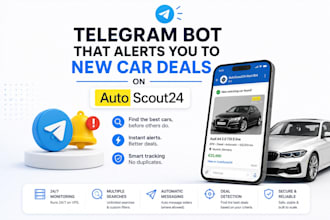 build a telegram bot that alerts you to new car deals on autoscout24