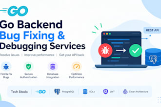 debug and fix golang backend rest API bugs and errors
