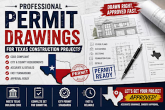 do permit drawings for texas construction projects