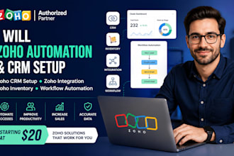 zoho automation zoho crm setup zoho integration zoho inventory workflow zoho