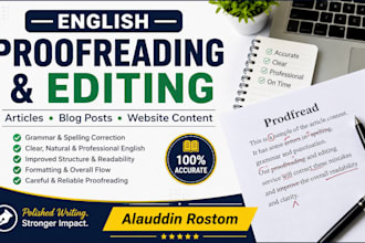 proofread and edit your english articles and blog posts