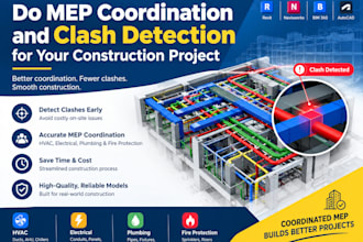 do mep coordination and clash detection for your construction project