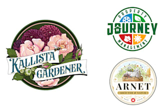 design lawn care, landscaping, and gardening company logo