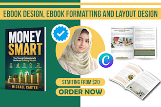 do interior book layout, ebook design, ebook formatting and layout design