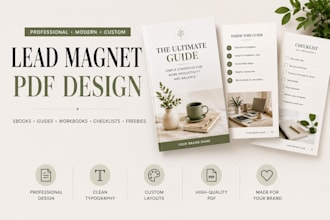 design a professional lead magnet PDF