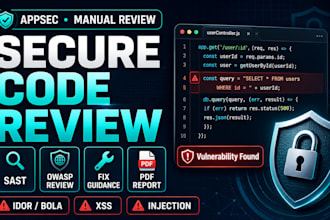 perform secure code review for web applications