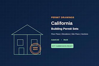 create permit drawings for california building projects