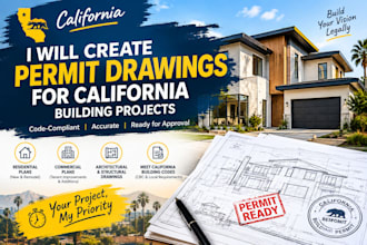 create permit drawings for california building projects