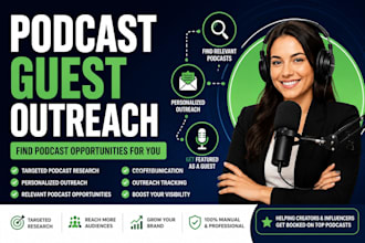do podcast guest outreach and find podcast opportunities for you