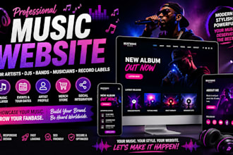 music website dj website artist website band website musician website bandzoogle