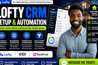 set up lofty crm lofty website design lofty website redesign lofty smart plan