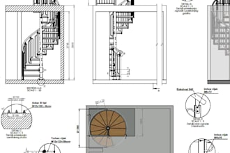 do shop drawings, 3d modeling for custom steel stairs
