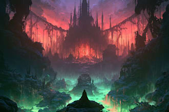 dreamy surreal or fantasy music album cover