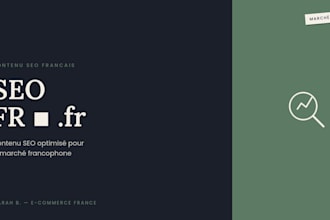 write SEO optimized french content for your website or blog