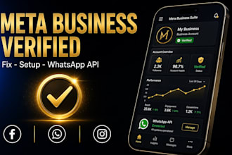 fix and verify your meta business manager, whatsapp API and domain