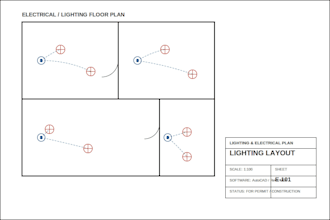 design lighting layout and electrical plan for your building