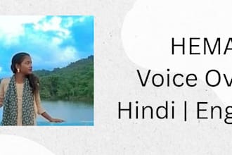 do professional hindi english and odia voice over for you