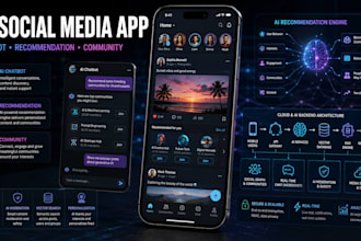 develop ai social media app chatbot langchain recommendation community livekit