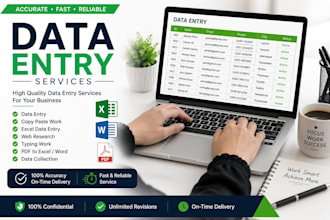 do accurate data entry and typing work