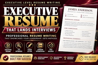 write an ats friendly executive resume