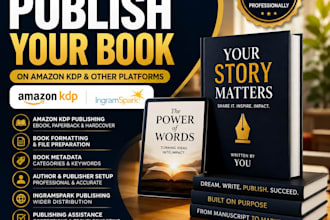 book publishing, kindle publishing, self publishing, amazon kdp book publishing